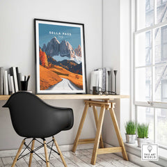 Sella Pass Art Print Italy-This Art World