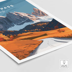Sella Pass Art Print Italy-This Art World