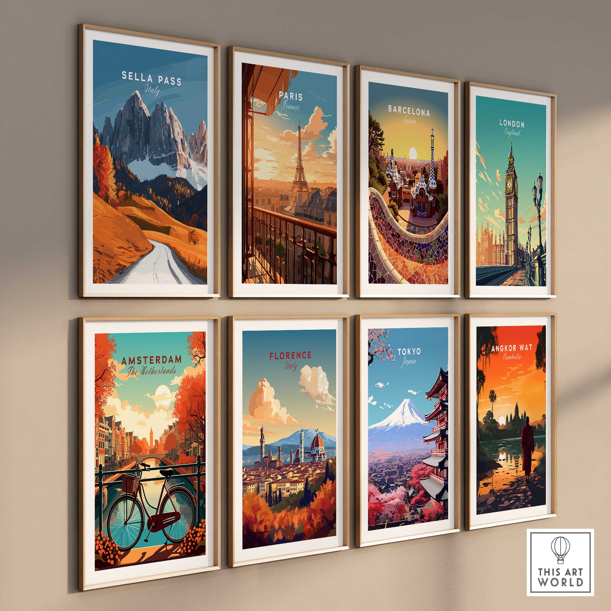 Sella Pass Art Print Italy-This Art World