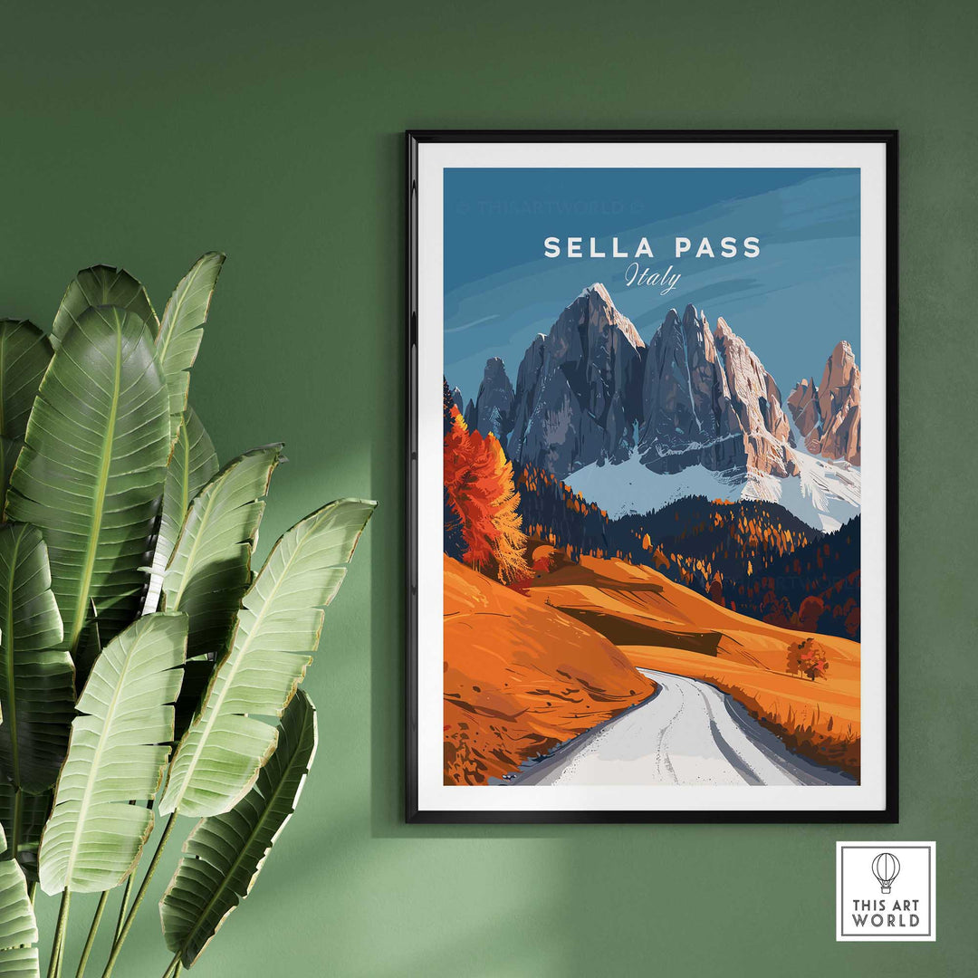 Sella Pass Art Print Italy-This Art World