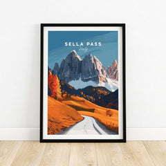 Sella Pass Art Print Italy-This Art World