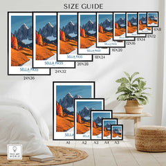 Sella Pass Travel Print Italy-This Art World