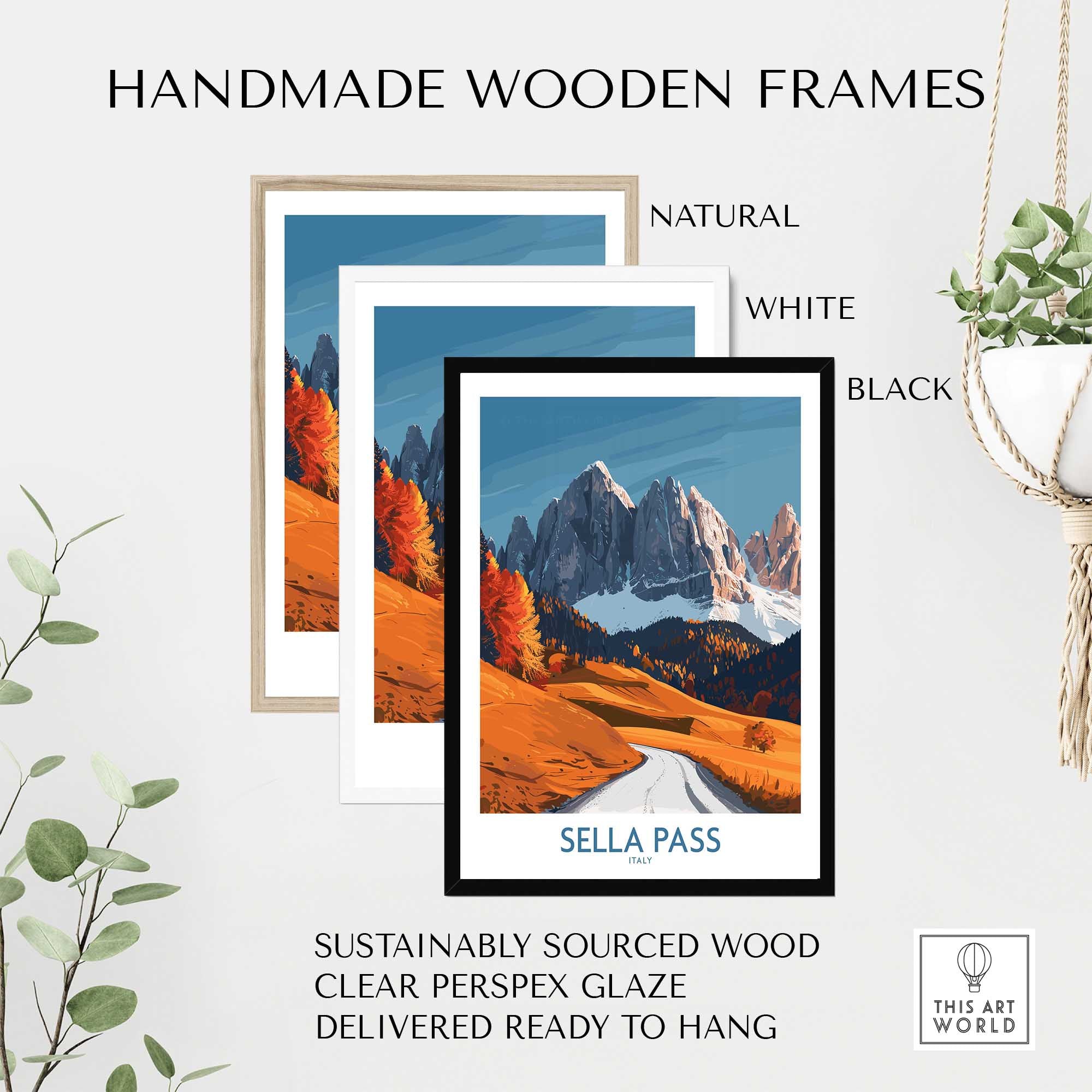 Sella Pass Travel Print Italy-This Art World