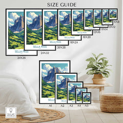 Sella Pass Wall Art Print-This Art World