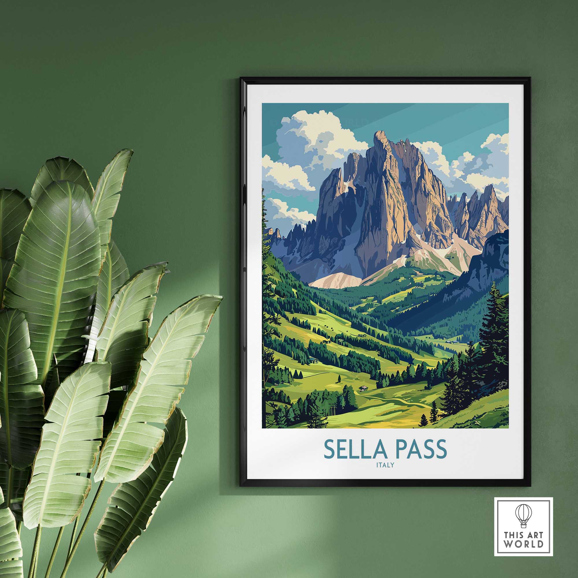 Sella Pass Wall Art Print-This Art World
