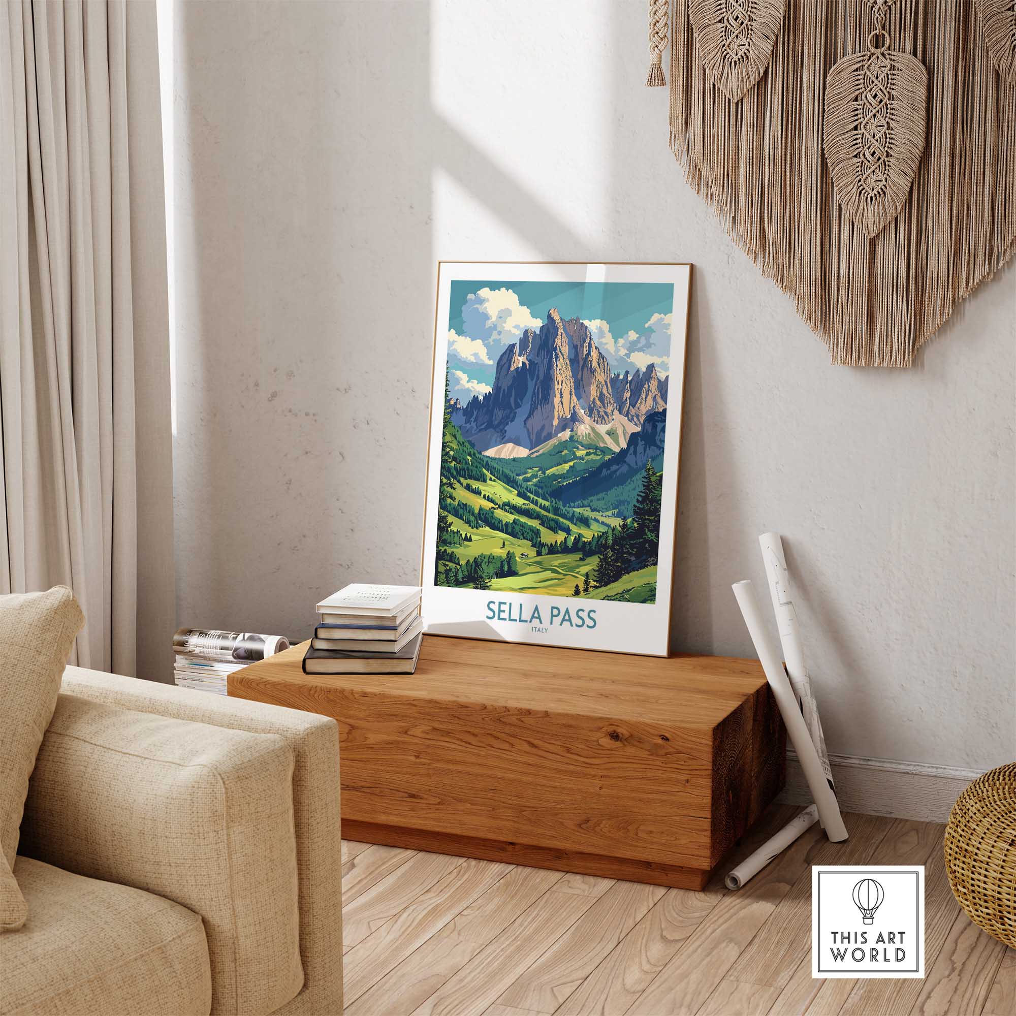 Sella Pass Wall Art Print-This Art World