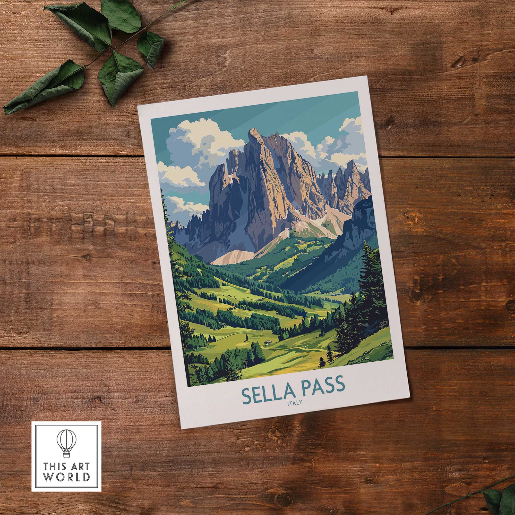 Sella Pass Wall Art Print-This Art World