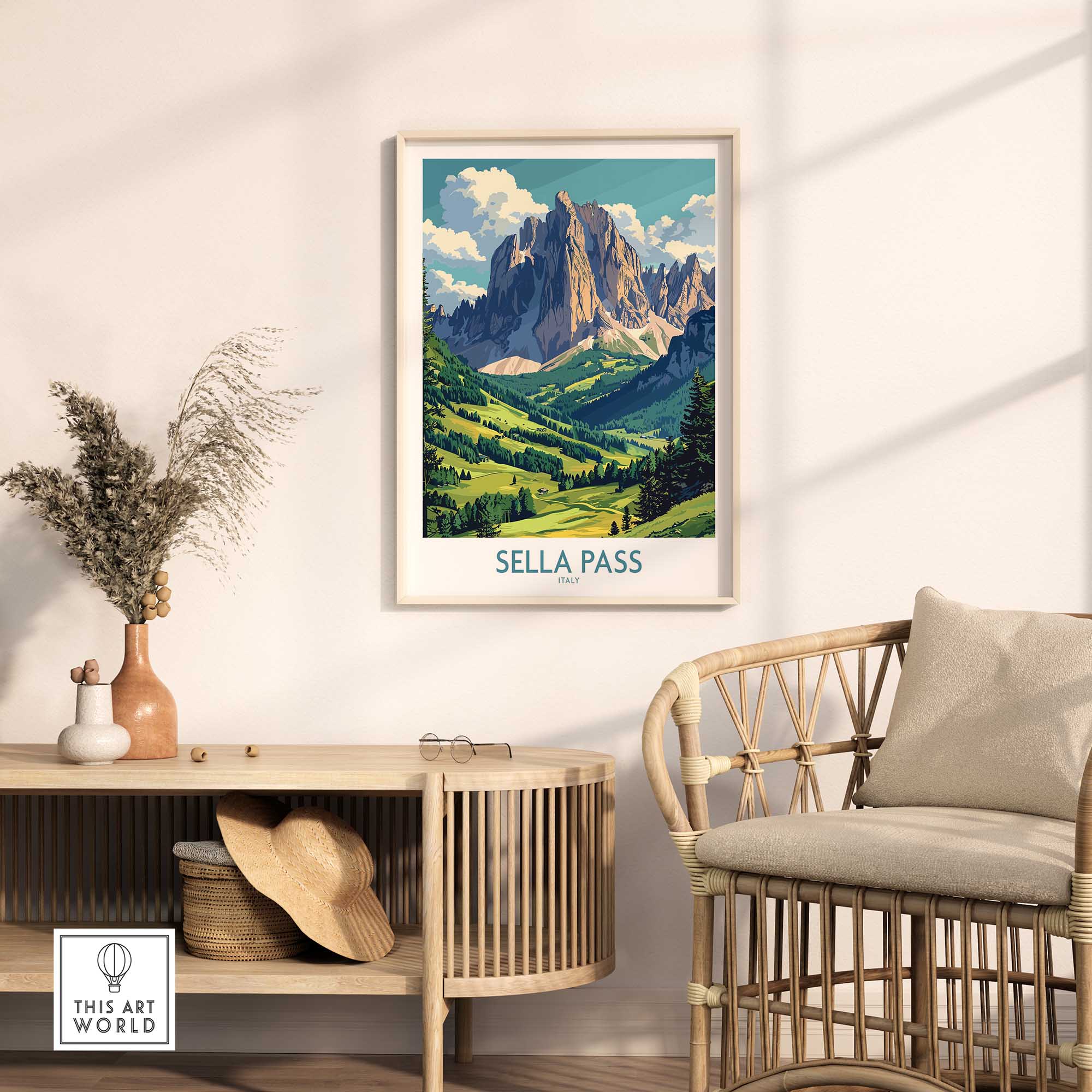 Sella Pass Wall Art Print-This Art World
