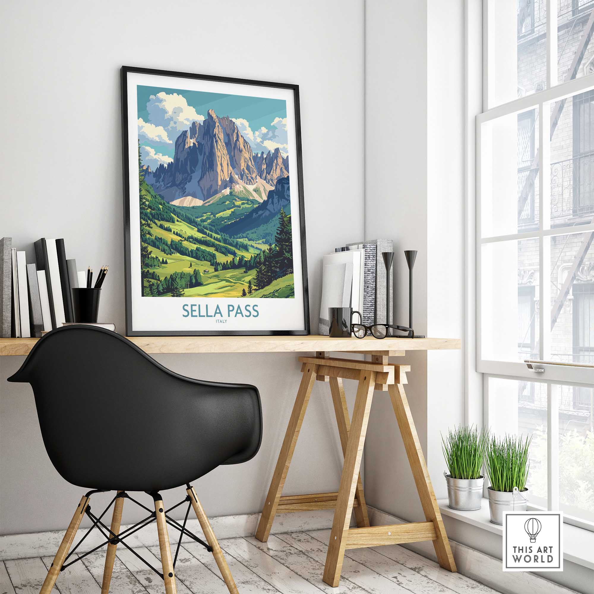 Sella Pass Wall Art Print-This Art World