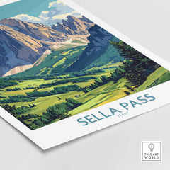 Sella Pass Wall Art Print-This Art World