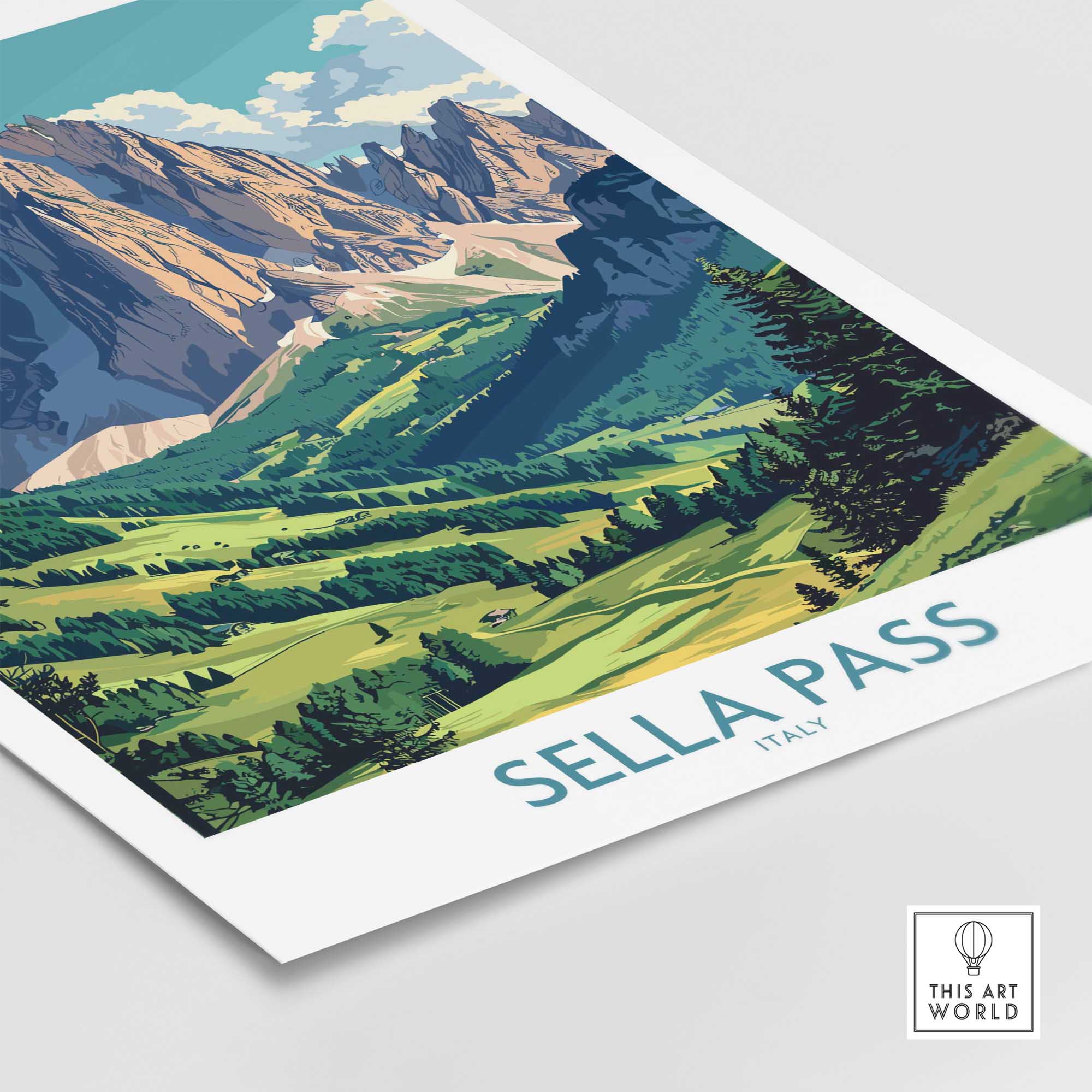 Sella Pass Wall Art Print-This Art World