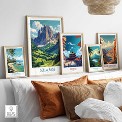 Sella Pass Wall Art Print-This Art World