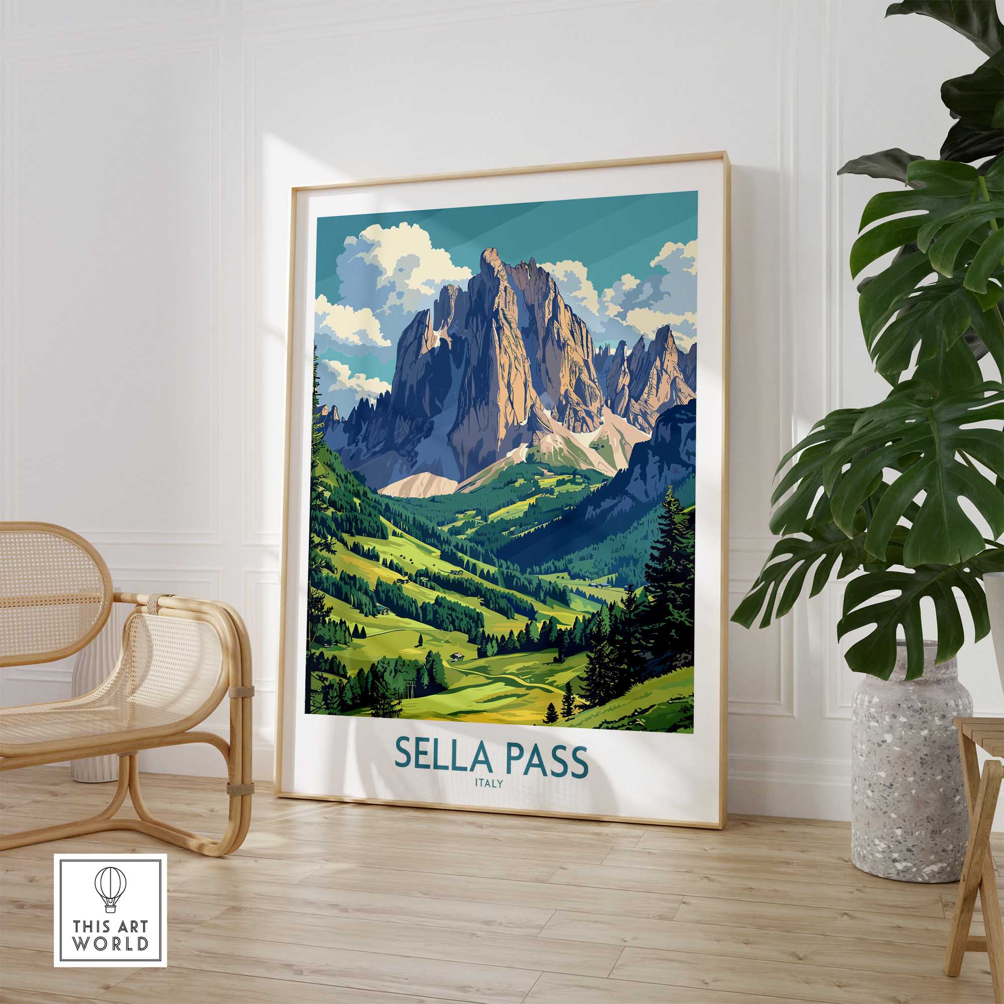 Sella Pass Wall Art Print-This Art World