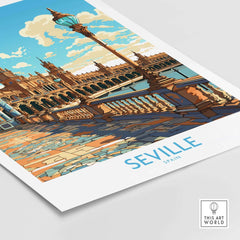 Seville Poster part of our best collection or travel posters and prints - This Art World