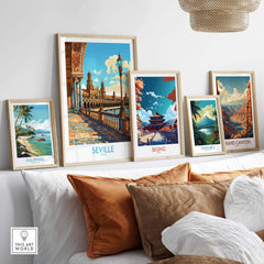 Seville Poster part of our best collection or travel posters and prints - This Art World