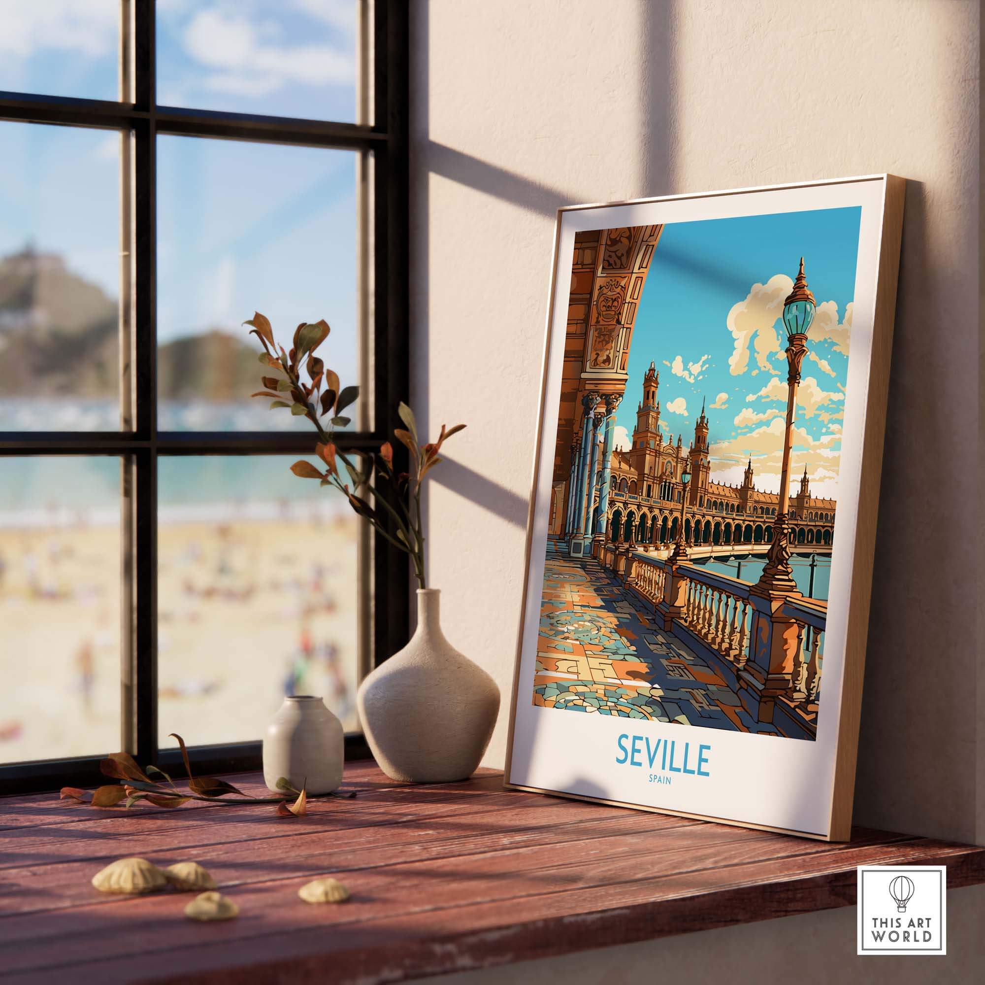 Seville Poster part of our best collection or travel posters and prints - This Art World