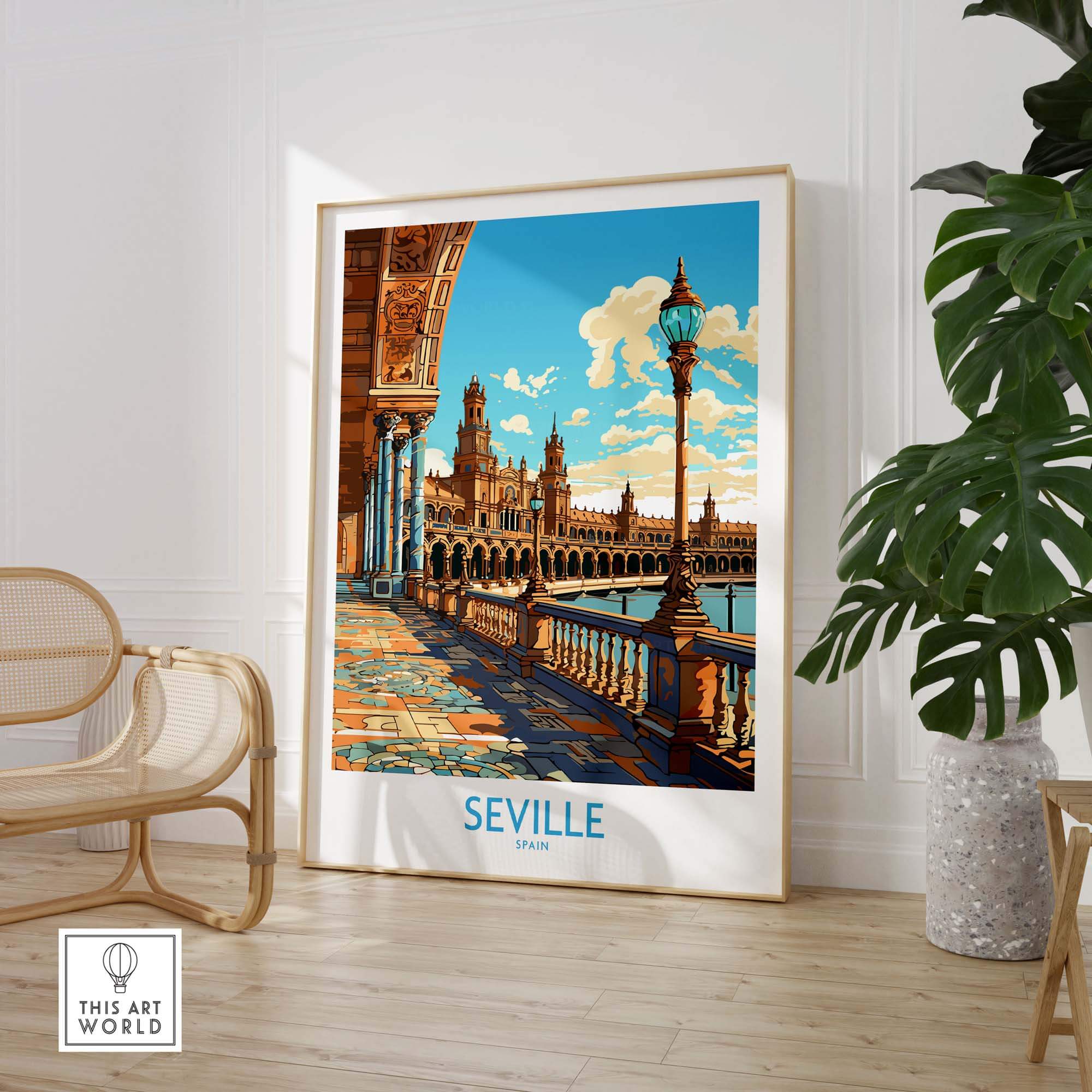 Seville Poster part of our best collection or travel posters and prints - This Art World