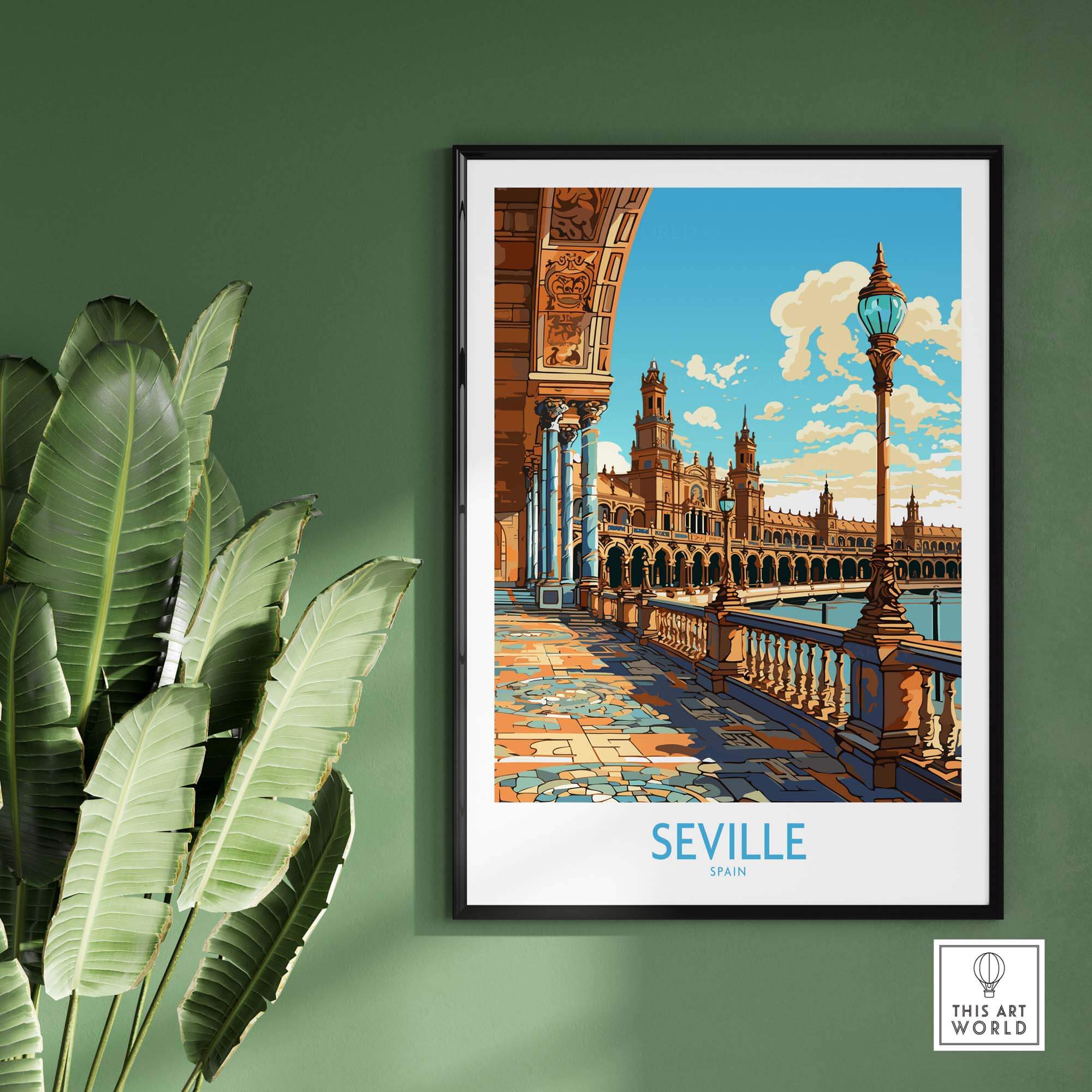 Seville Poster part of our best collection or travel posters and prints - This Art World