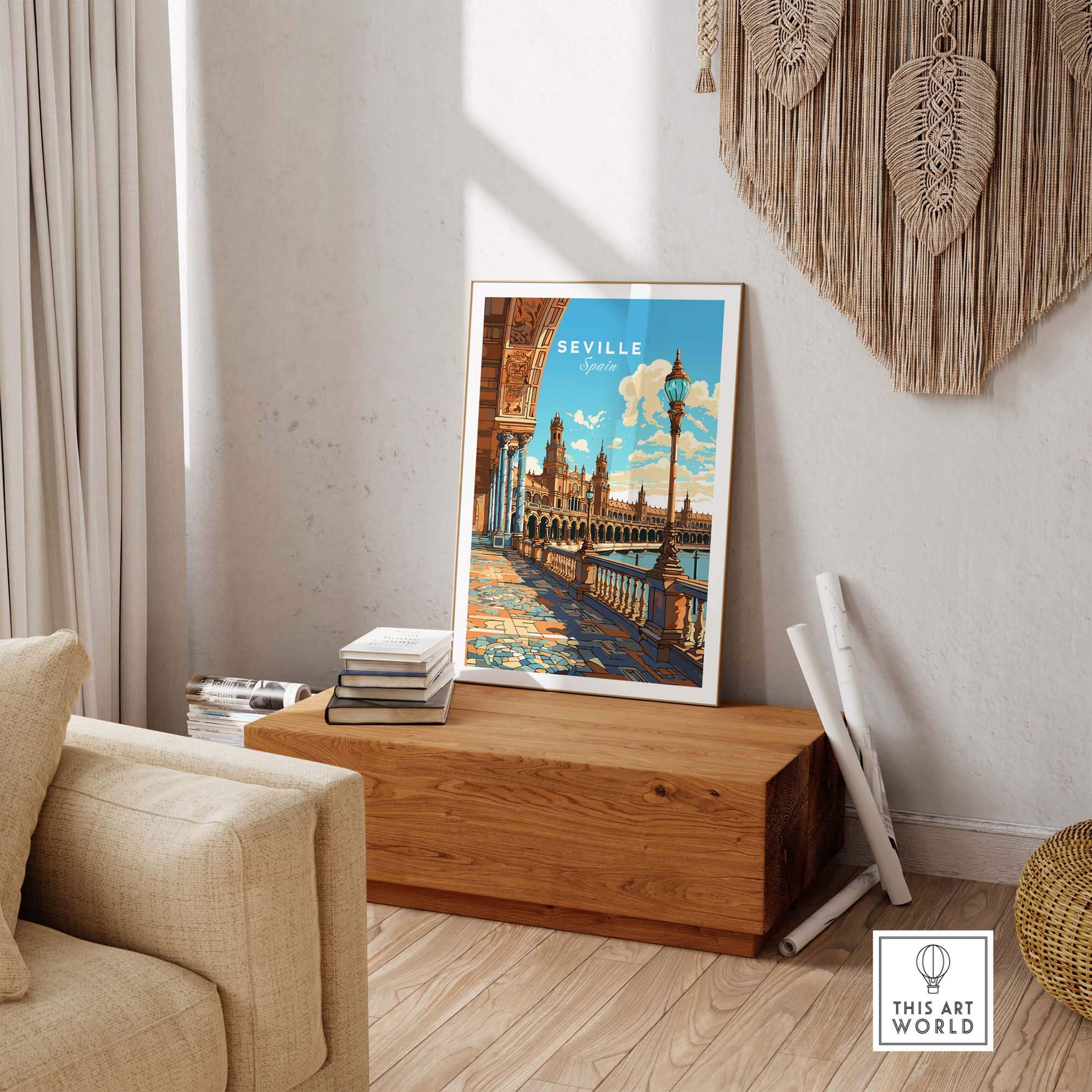 Seville Print part of our best collection or travel posters and prints - This Art World