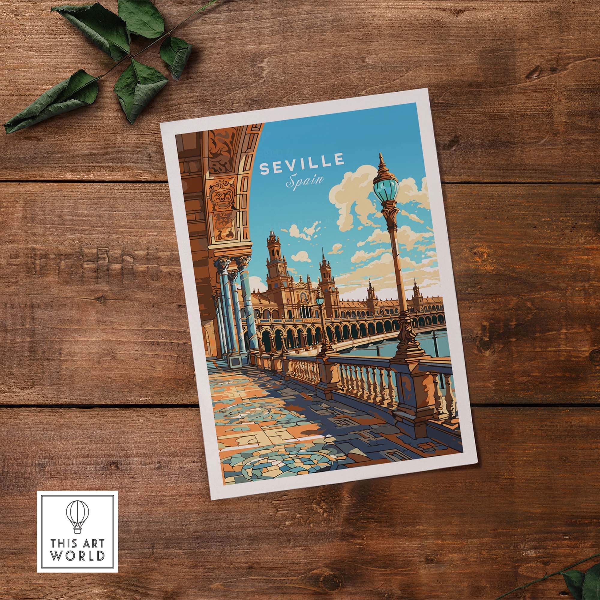 Seville Print part of our best collection or travel posters and prints - This Art World