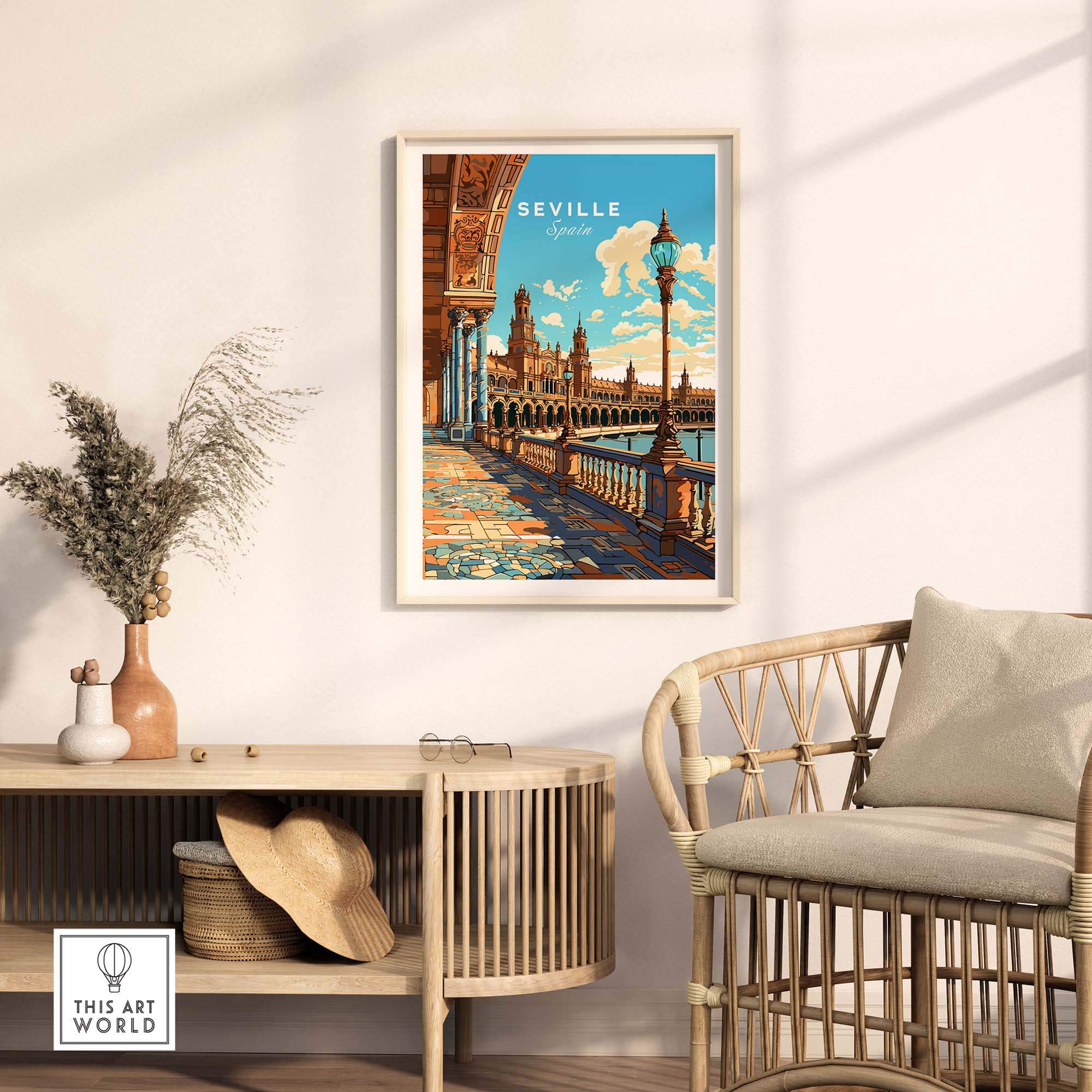Seville Print part of our best collection or travel posters and prints - This Art World