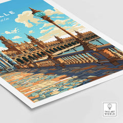 Seville Print part of our best collection or travel posters and prints - This Art World
