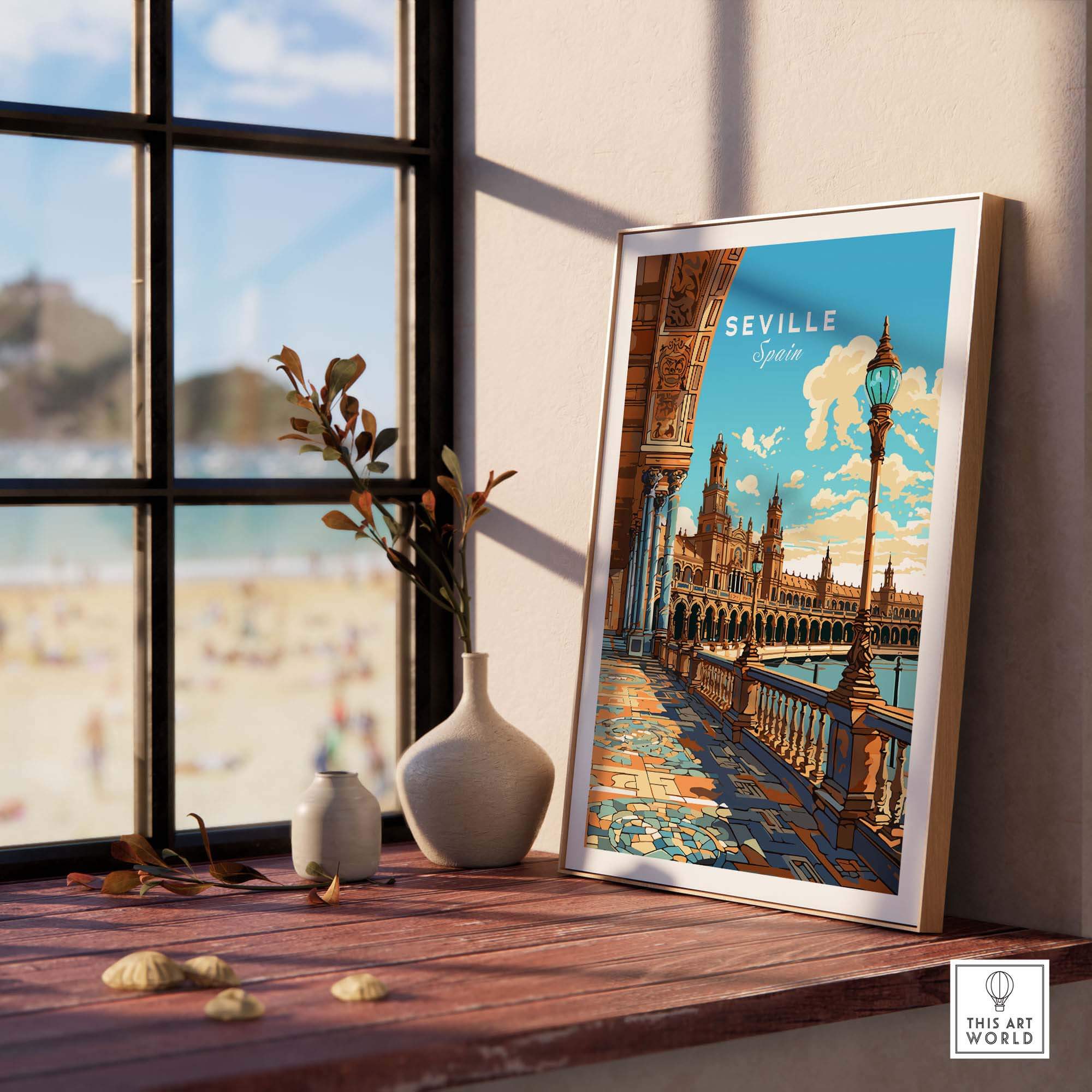 Seville Print part of our best collection or travel posters and prints - This Art World