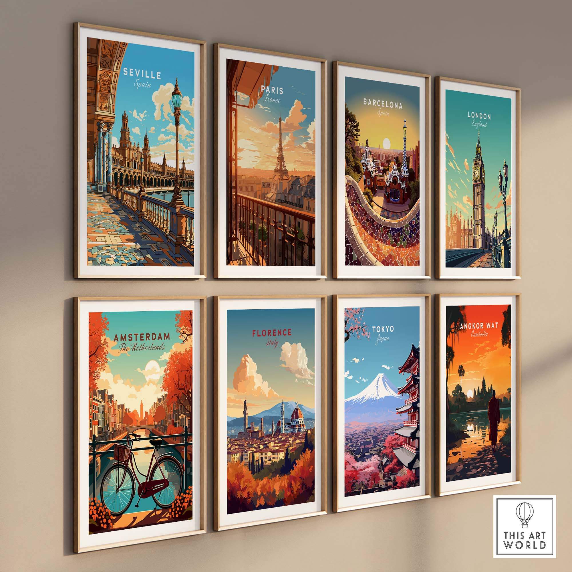 Seville Print part of our best collection or travel posters and prints - This Art World