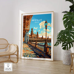Seville Print part of our best collection or travel posters and prints - This Art World