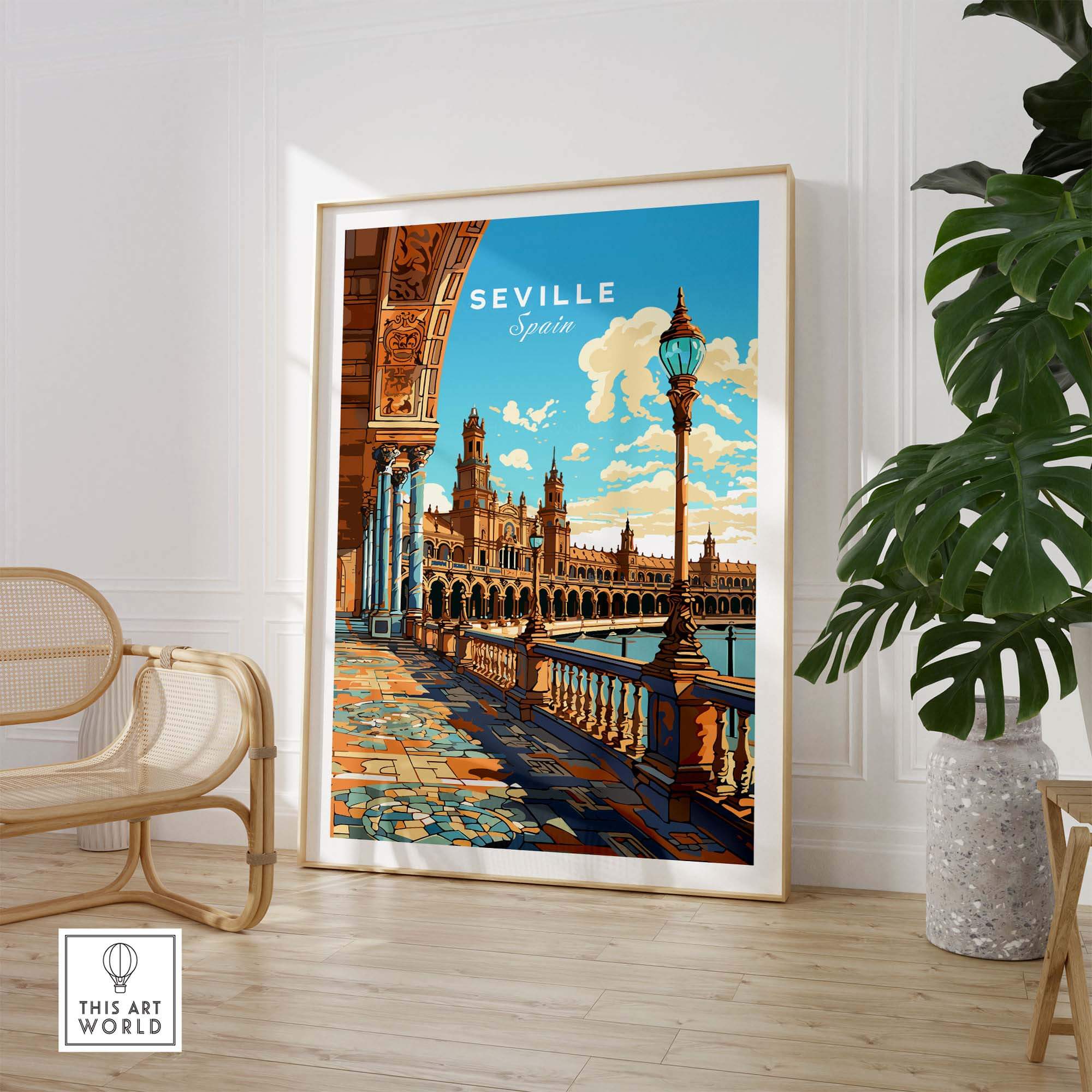 Seville Print part of our best collection or travel posters and prints - This Art World