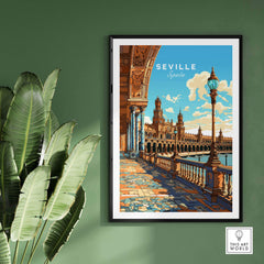 Seville Print part of our best collection or travel posters and prints - This Art World