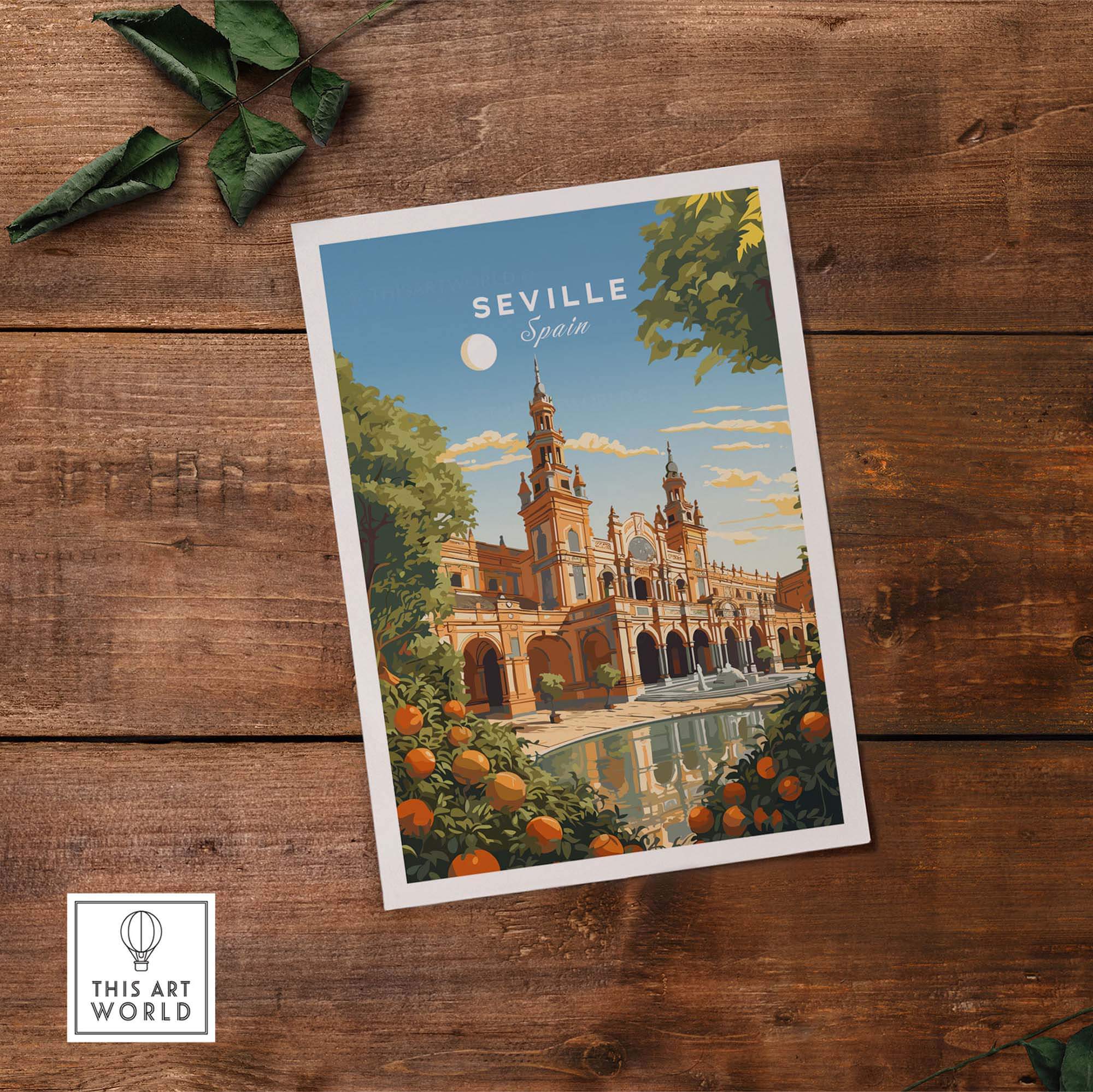 Seville Spain Poster part of our best collection or travel posters and prints - This Art World