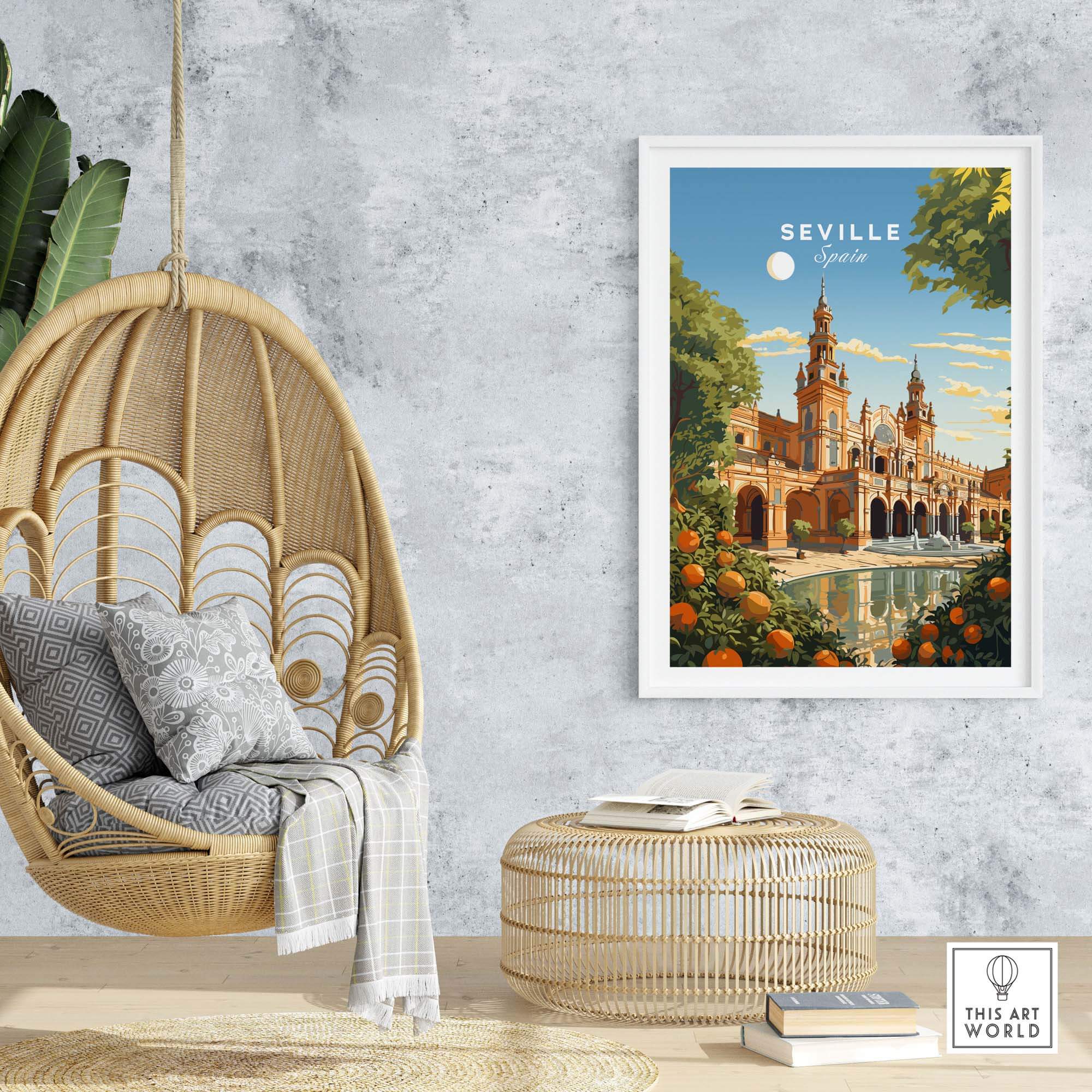 Seville Spain Poster part of our best collection or travel posters and prints - This Art World