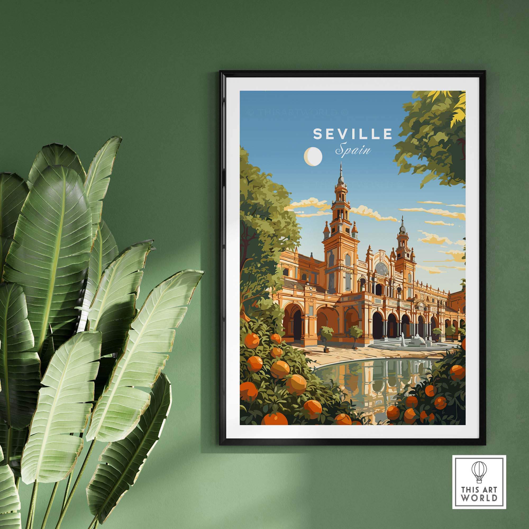 Seville Spain Poster part of our best collection or travel posters and prints - This Art World