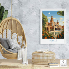 Seville Spain Print part of our best collection or travel posters and prints - This Art World