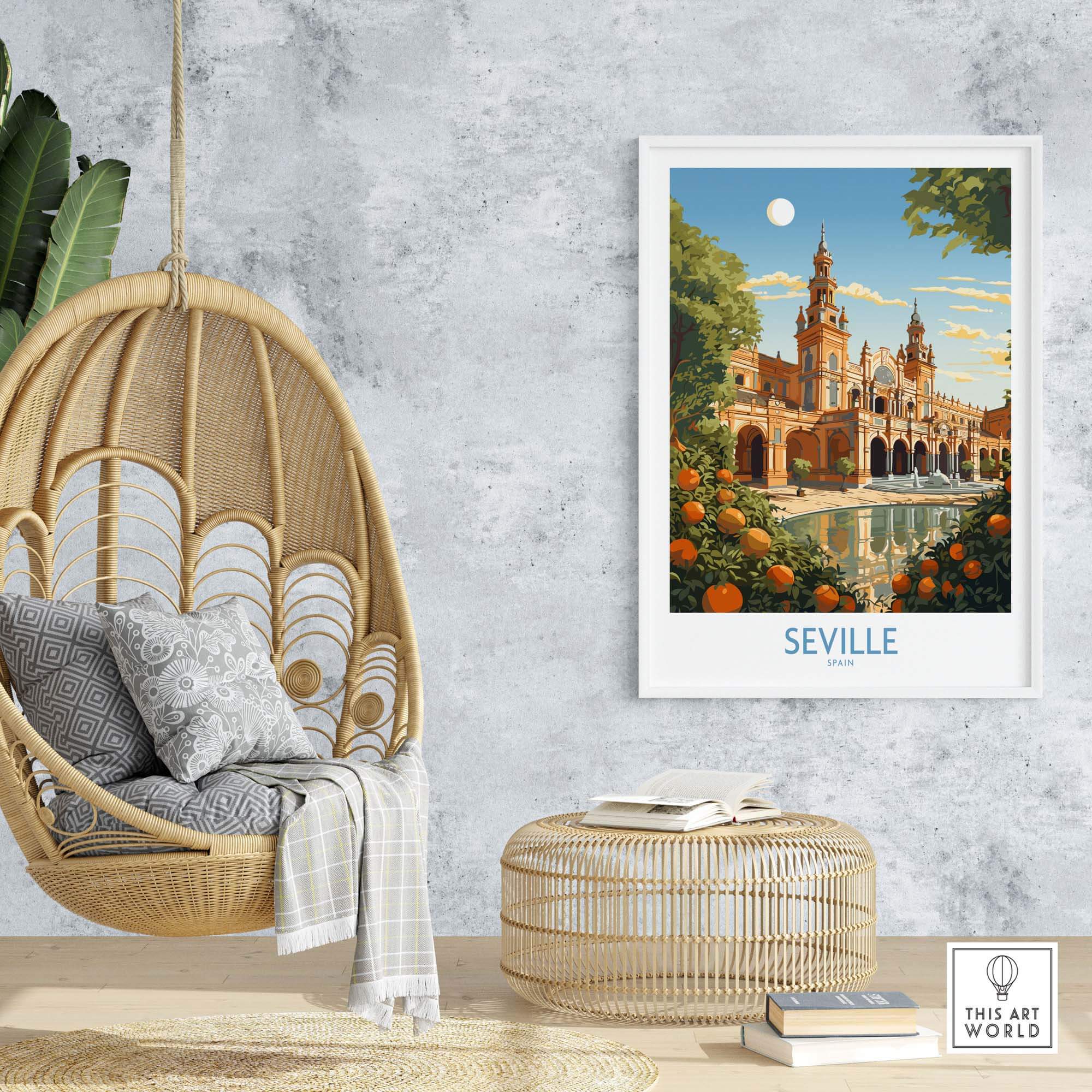 Seville Spain Print part of our best collection or travel posters and prints - This Art World