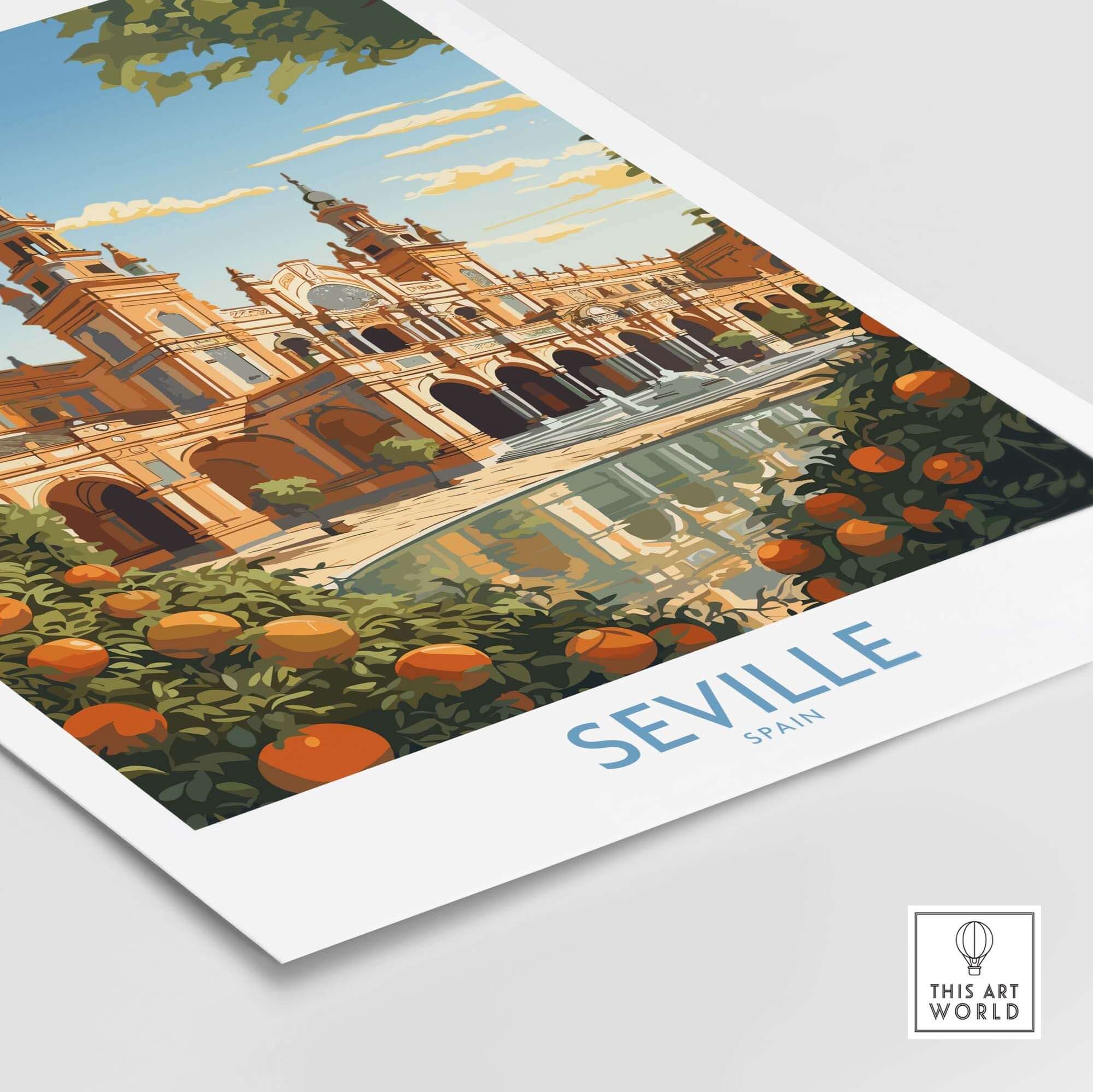 Seville Spain Print part of our best collection or travel posters and prints - This Art World