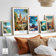 Seville Spain Print part of our best collection or travel posters and prints - This Art World