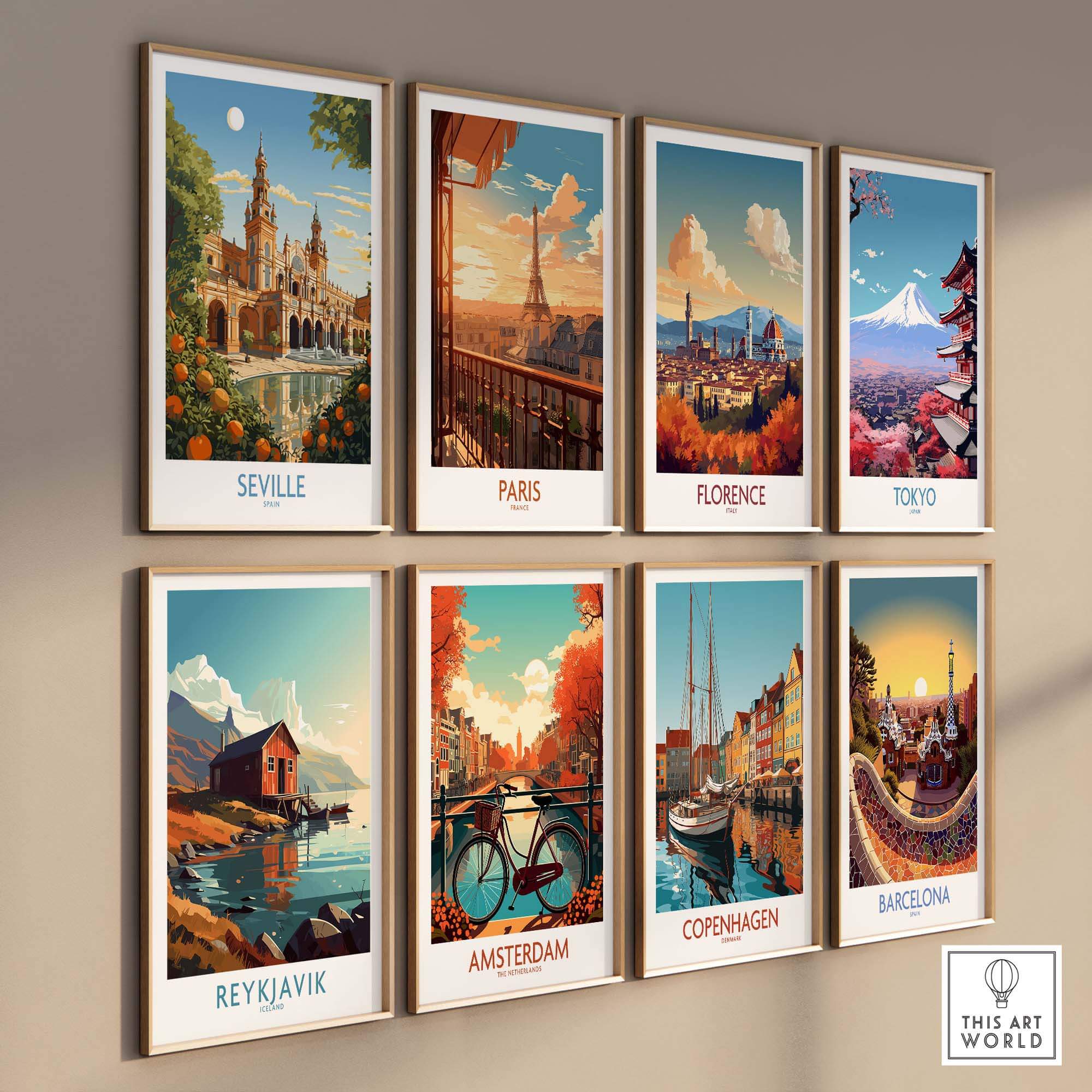 Seville Spain Print part of our best collection or travel posters and prints - This Art World