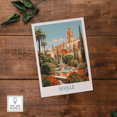 Seville Travel Poster part of our best collection or travel posters and prints - This Art World
