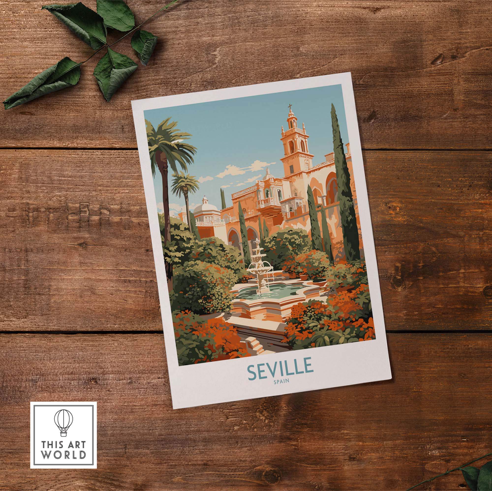 Seville Travel Poster part of our best collection or travel posters and prints - This Art World