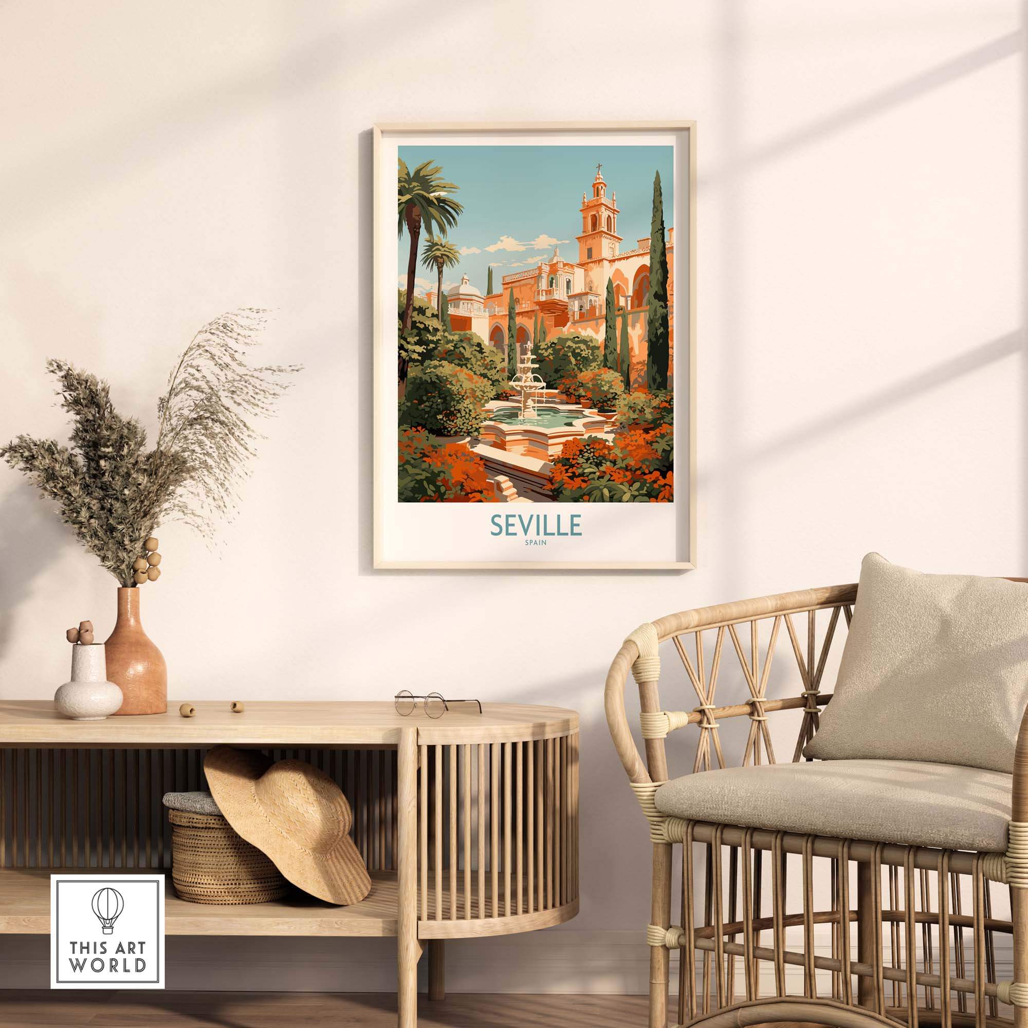 Seville Travel Poster part of our best collection or travel posters and prints - This Art World