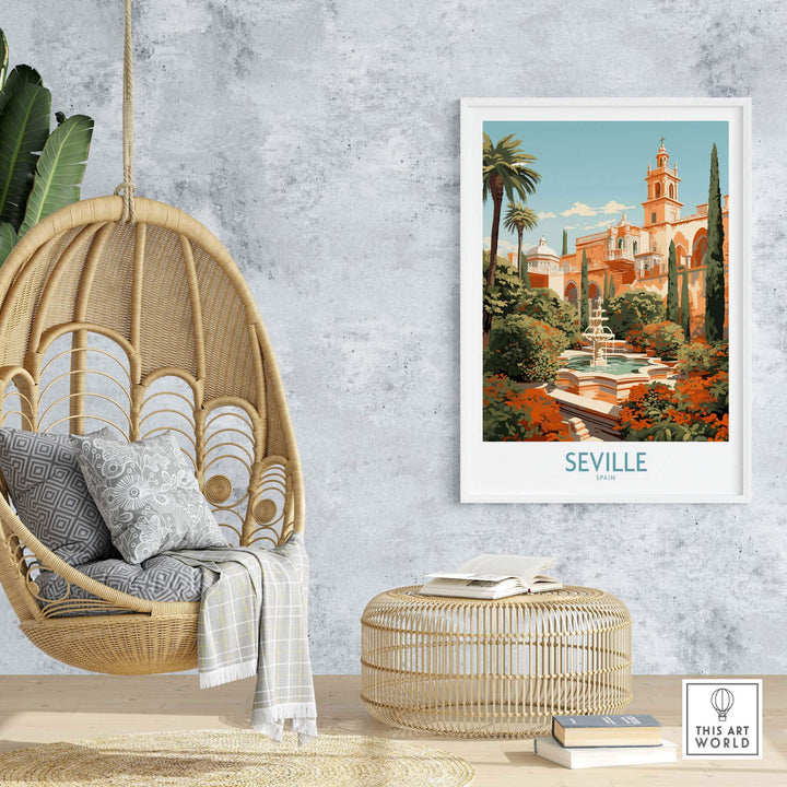 Seville Travel Poster part of our best collection or travel posters and prints - This Art World