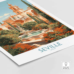 Seville Travel Poster part of our best collection or travel posters and prints - This Art World