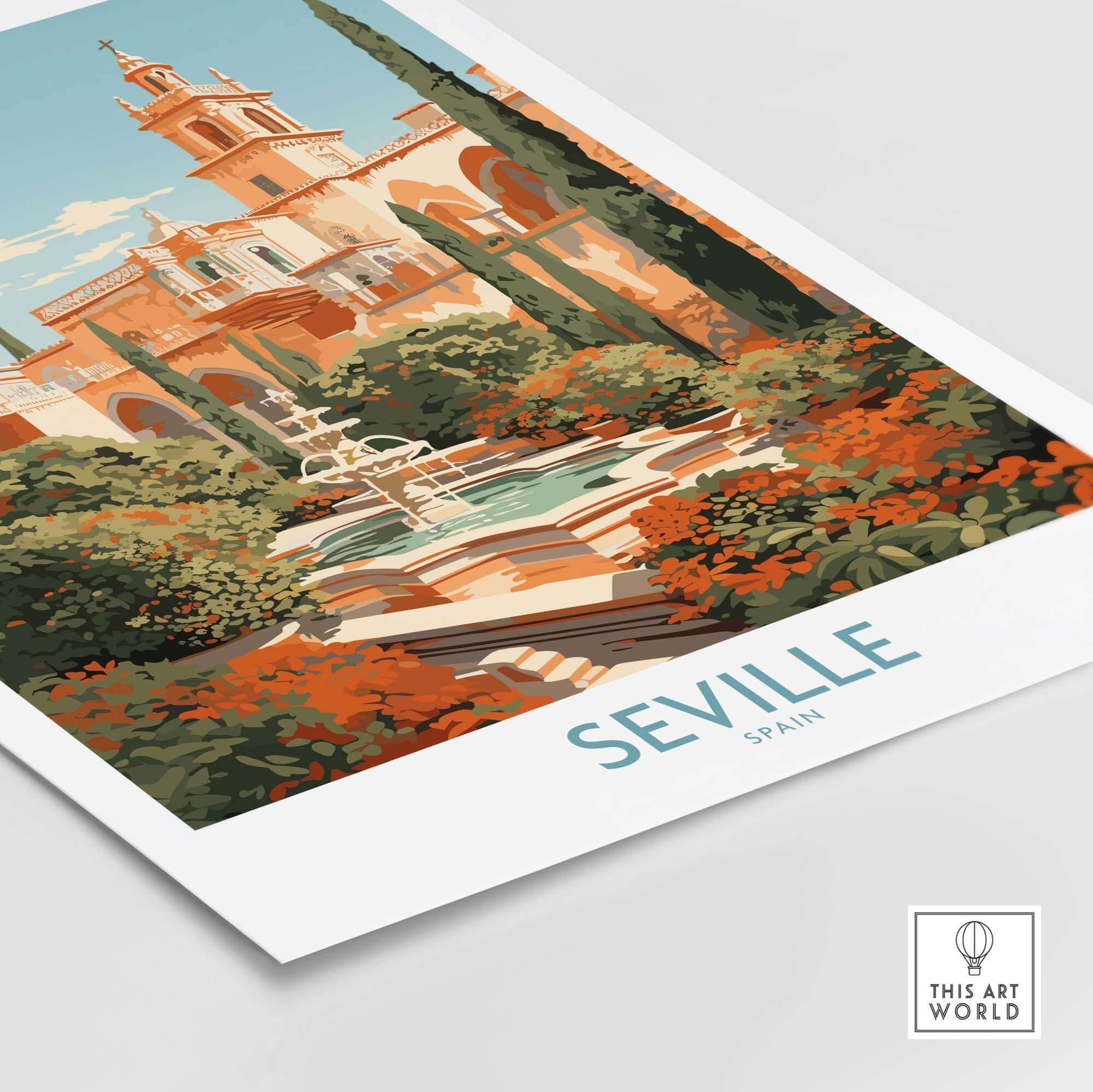 Seville Travel Poster part of our best collection or travel posters and prints - This Art World
