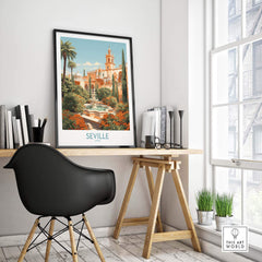 Seville Travel Poster part of our best collection or travel posters and prints - This Art World