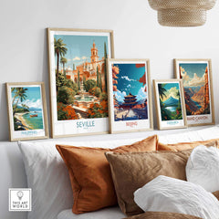 Seville Travel Poster part of our best collection or travel posters and prints - This Art World