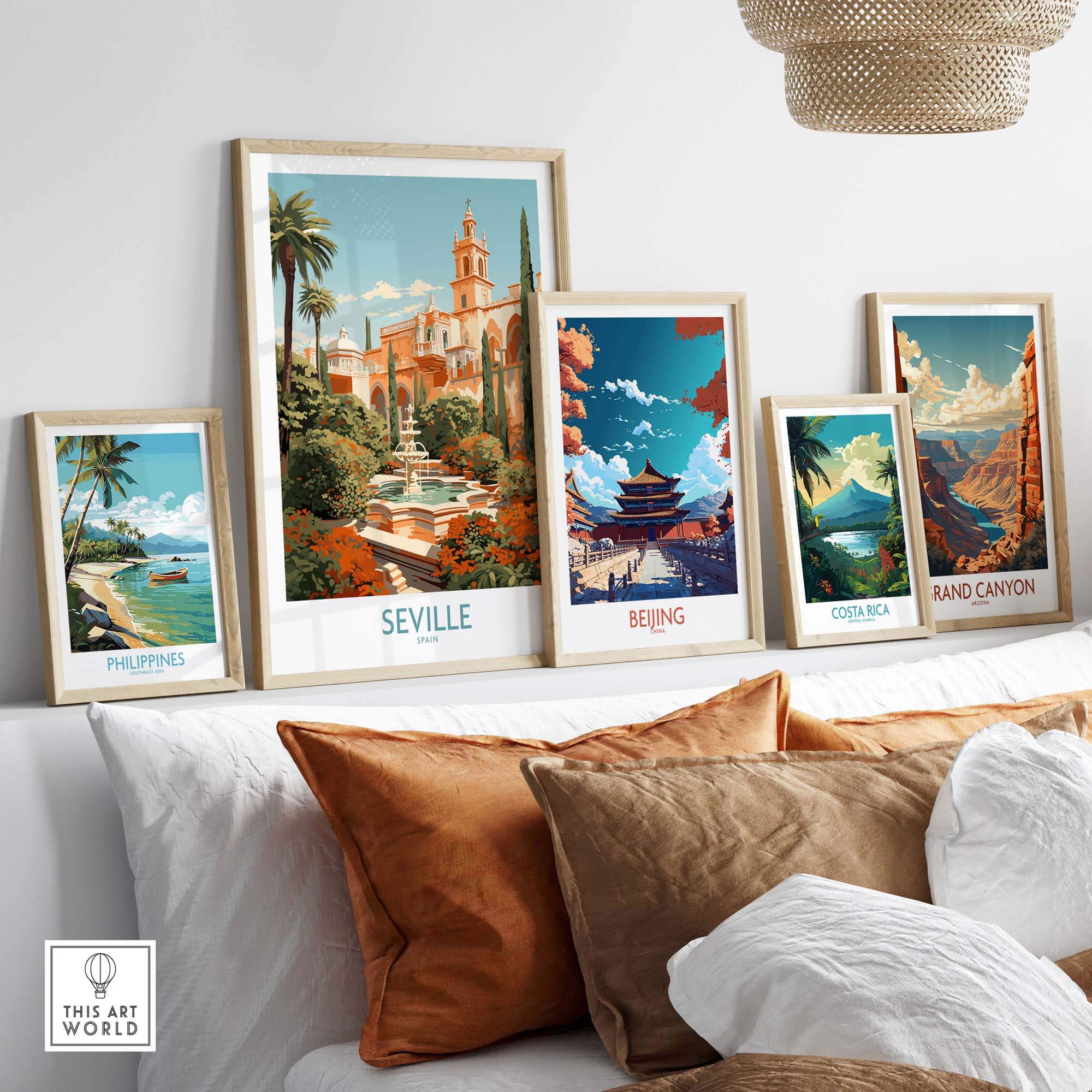 Seville Travel Poster part of our best collection or travel posters and prints - This Art World