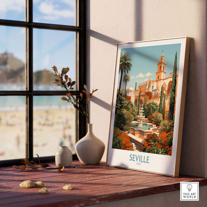 Seville Travel Poster part of our best collection or travel posters and prints - This Art World