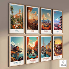 Seville Travel Poster part of our best collection or travel posters and prints - This Art World